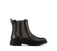 Clarks Botas unisex para niños Astrol Orin K Chelsea, piel negra, 38 EU Weit