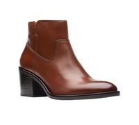 Clarks Botín Valvestino Lo para mujer, Dark Brown L, 38 EU