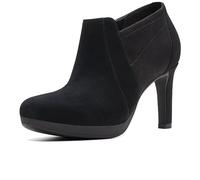Clarks Botines Ambyr Hope para mujer, Black Sde, 40 EU