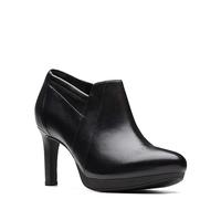 Clarks Botines Ambyr Hope para mujer, Cuero negro, 8 Wide