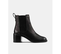 Clarks Chamberly Top, Botas Estilo Chelsea Mujer, Piel Negra, 40 EU