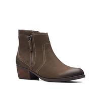 Clarks Botines Charlten Ave para mujer, Slate Nubuck, 39.5 EU