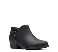 Clarks Botines Charlten Grace para mujer, negro, cuero (Black Oily Leather), 39 EU