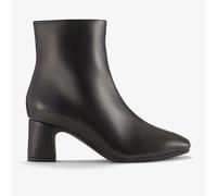 CLARKS Botines de piel con tacón ancho. Color Negro