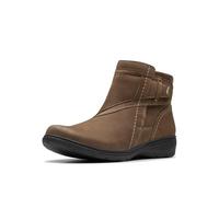 Clarks Botines estilo Carleigh para mujer, Mushroom Nubuck, 37.5 EU