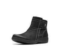 Clarks Botines estilo Carleigh para mujer, Negro (black Nubuck), 40 EU