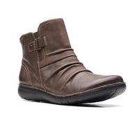 Clarks Botines Un Loop para mujer, Marrón oscuro, 36 EU