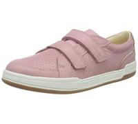 Clarks Boy's Fawn Solo T Sneaker, Medium, Light Pink Leather, 2 UK