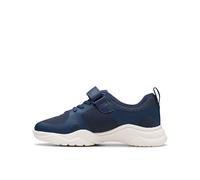 Clarks Boy's Feather ATH K Sneaker, Navy, 8 UK