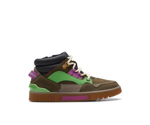 Clarks Boy's Oslo Hiker K Fashion Boot, Khaki Combi, 7 UK Child