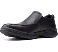 Clarks Bradley Step, Mocasín Hombre, Black Tumbled Leather, 40 EU Ancho