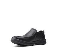 Clarks Bradley Step, Mocasín Hombre, Black Tumbled Leather, 43 EU