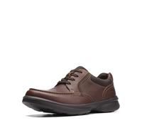 Clarks Bradley Vibe - Zapatos Oxford de piel sintética con cordones para hombre, bronceado, 42 EU