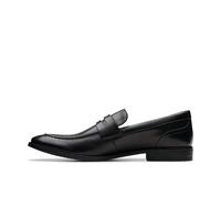 Clarks Brandon Step - Tenis para Hombre, Piel Negra, 43 EU