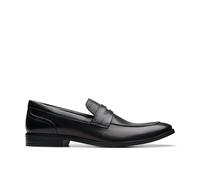 Clarks Brandon Step - Tenis para Hombre, Piel Negra, 46 EU
