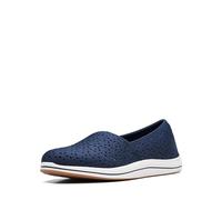 Clarks Breeze Emily, Mocasín Mujer, Azul Marino Fibra Sintética, 42.5 EU