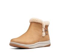 Clarks Breeze Fur - Botines de piel para mujer, Beige Bronceado, 39 EU