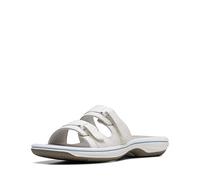 Clarks Breeze Piper Sandalias para mujer, Blanco, 42 EU