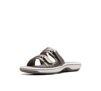 Clarks Breeze Piper Sandalias para mujer, Peltre, 40.5 EU