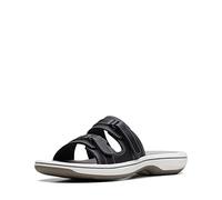 Clarks Breeze Piper - Sandalias tipo pala para mujer, Negro, 11