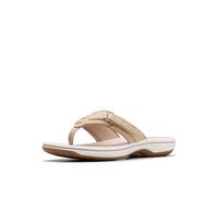 Clarks Breeze Sea, Chanclas Mujer, Sand Interest, 38.5 EU