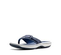 Clarks Breeze Sea, Chanclas para Mujer, Nuevo Sintético Azul Marino, 37.5 EU