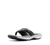 Clarks Breeze Sea Flip-Flop para mujer, Gris (Negro), 40 EU
