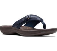 Clarks Breeze Sea para mujer, Azul Marino/Marrón, 38 EU