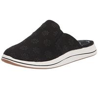 Clarks Breeze Shore Mule, Black Floral, 8 Narrow