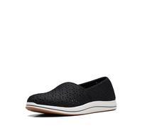 Clarks Brinkley Emily, mocasín bajo para Mujer, Negro Sintético, 42.5 EU