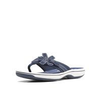 Clarks Brinkley Flora, Chanclas Mujer, Navy, 37.5 EU