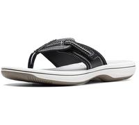 Clarks Brinkley Jazz, Chanclas Mujer, Negro sintético, 37 EU