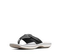 Clarks Brinkley Jazz, Chanclas Mujer, Negro sintético, 38 EU