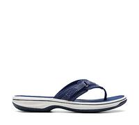 Clarks Brinkley Sea, Chanclas Mujer, Navy Synthetic, 37 EU