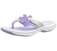 Clarks Brinkleyarlak., Chanclas Niñas, Silver Combi, 29.5 EU
