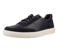 Clarks Brodin Lo - Tenis para Hombre, Piel Azul Marino, Talla 9, Azul Marino (Navy Leather), 43 EU