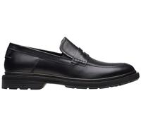 Clarks Burchill Penny, Mocasines Planos Hombre, Cuero Negro, 44.5 EU