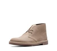 Clarks Bushacre 2, Botas Modelo Chukka Hombre, Gris Topo Gamuza (Taupe Suede), 41 EU