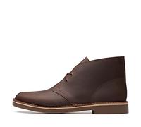 Clarks Bushacre 2, Botas Modelo Chukka Hombre, Marrón Oscuro, 45.5 EU Ancho