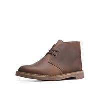 Clarks Bushacre 3, Botas Modelo Chukka Hombre, Cuero marrón Oscuro, 41 EU Ancho