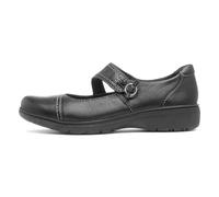 Clarks Carleigh Jane Oxford - Zapatos Deportivos para Mujer, Cuero Negro, Talla 36, Piel Negra, 39.5 EU