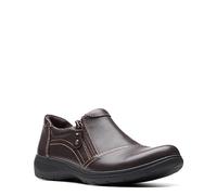 Clarks Carleigh Ray Oxford para Mujer, Cuero Marrón Oscuro, 9.5 Wide