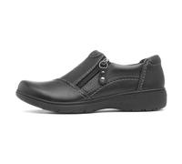 Clarks Carleigh Ray, Oxford Mujer, Black Leather, 39.5 EU