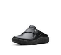 Clarks Caroline Bay, Mule Mujer, Piel Negra, 36.5 EU Ancho
