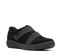 Clarks Caroline Holly, Oxford Mujer, Gamuza Negra, 38.5 EU Ancho