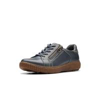 Clarks Caroline Janna, Zapatillas Mujer, Cuero Azul Oscuro, 42 EU