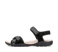 Clarks Caroline Orchid Botines para mujer, Piel Negra, 22.5 cm