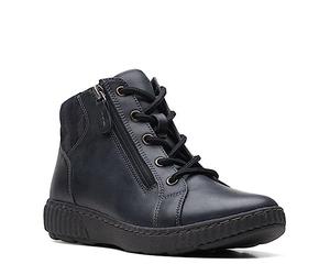 Clarks Caroline Park, Botas de Moda Mujer, Piel Negra, 37.5 EU
