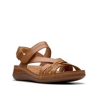 Clarks Cecily - Sandalias con correa para mujer, Tan Combi, 41 EU Schmal