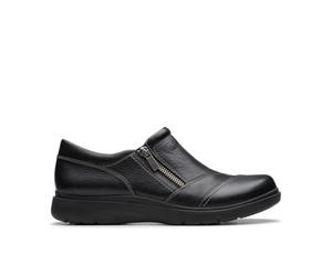 Clarks Certina Pure, Slipper Unisex Adulto, Black Leather, 37 EU